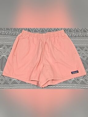 Patagonia Womens Funhoggers Shorts In Sunfade Pink Size Small